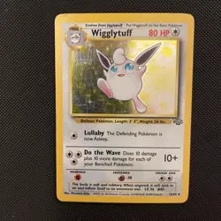 Pokemon TCG Wigglytuff Holo Rare Card Jungle 16/64 MP Unlimited - Image 1