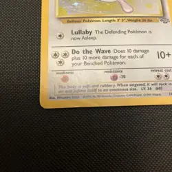 Pokemon TCG Wigglytuff Holo Rare Card Jungle 16/64 MP Unlimited - Image 2