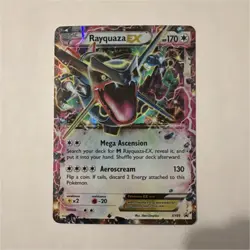 POKEMON TCG XY PROMO RAYQUAZA EX XY69 BASIC HOLO DRAGON CARD STOCK ENGLISH - Image 1