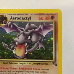 Pokemon TCG Aerodactyl Fossil Holo Card 1/62 Unlimited Rare - Image 5