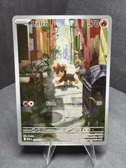 Pokemon TCG Litleo 139/132 Illustration Rare Holo Card Mega Evolution Base Set ( - Image 1