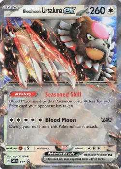 Bloodmoon Ursaluna ex - 177 SV: Scarlet & Violet Promo Cards SVP Promo Holo NM - Image 1