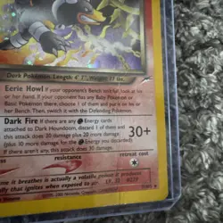 Pokemon Dark Houndoom Holo Rare Card 1995-2000 Neo Destiny 7/105 Mint Condition - Image 2
