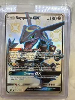 Pokemon TCG Shiny Rayquaza GX Promo Card 177a/168 Hidden Fates NM - Image 1