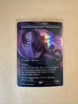 MTG Doomsday Excruciator DSK 0346 R NM FOIL Borderless - Image 1