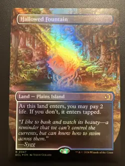Hallowed Fountain - Foil - Borderless Lorwyn Eclipsed MTG NM - Image 1