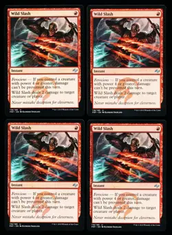 * * 4x Wild Slash x4 * * Fate Reforged MTG NM Near Mint - Image 1