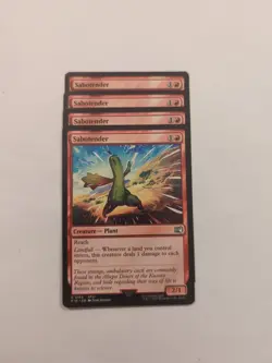 (4) Sabotender *PLAYSET* Final Fantasy Regular NM MTG - Image 1