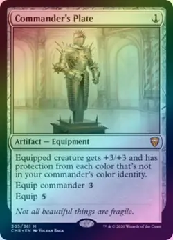 Commander's Plate (Foil) (CMR) - Image 1