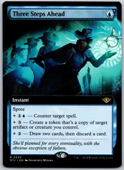 Three Steps Ahead (Extended Art) R Outlaws of Thunder Junction 323 NM - Image 1