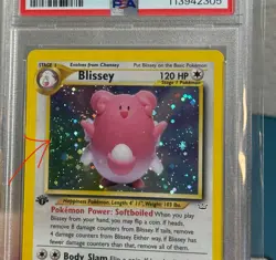 Pokemon Blissey 1st Edition Neo Revelation Holo 2/64 Swirl PSA 8 (55921133) - Image 3