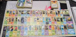 semi vintage pokemon card lot MP/DMG Holos and rares,c,un 200+ - Image 5
