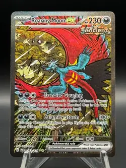 2025 Pokemon Prismatic Evolutions Roaring Moon ex 162 Special Illustration Rare - Image 1