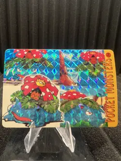 Pokemon Vintage Pocket Monsters Vending HOLO Prism Sticker Bandai 1999 Nintendo - Image 1