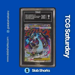 2025 POKEMON PHANTASMAL FLAMES UPC PROMO #109/094 MEGA CHARIZARD X EX UR TAG 9 - Image 1