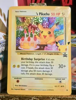 2021 Pokemon Celebrations Birthday Pikachu #24 Sword & Shield - Image 2
