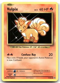 Vulpix 14/108 XY - Evolutions Common Normal Pokemon TCG NM - Image 1