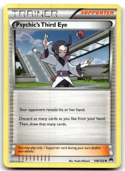 Psychic's Third Eye 108/122 XY - BREAKpoint Uncommon Normal Pokemon TCG MP - Image 1