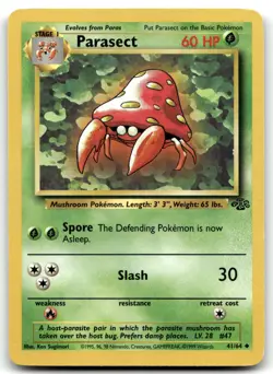Parasect 41/64 Jungle Uncommon Unlimited Pokemon TCG HP - Image 1