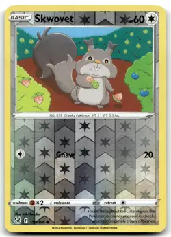 Skwovet 150/196 SWSH11: Lost Origin Common Reverse Holo Pokemon TCG HP - Image 1