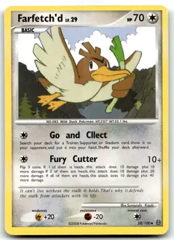 Farfetch'd 38/100 Stormfront Uncommon Normal Pokemon TCG LP - Image 1