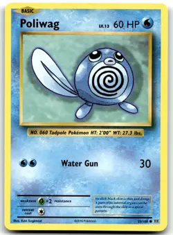 Poliwag 23/108 XY - Evolutions Common Normal Pokemon TCG MP - Image 1