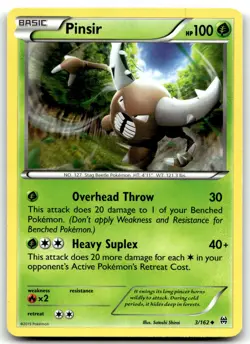 Pinsir 3/162 XY - BREAKthrough Uncommon Normal Pokemon TCG HP - Image 1