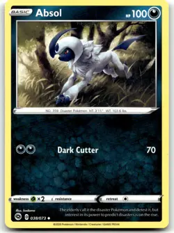 Absol 38/73 Champion's Path Uncommon Normal Pokemon TCG NM - Image 1