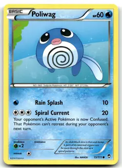 Poliwag 15/111 XY - Furious Fists Common Normal Pokemon TCG LP - Image 1