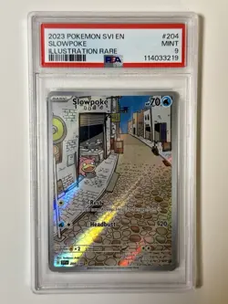 Pokemon SV01 SLOWPOKE Scarlet & Violet Illustration Rare 204/198 PSA 9 MINT - Image 1