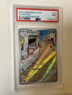 Pokemon SV01 SLOWPOKE Scarlet & Violet Illustration Rare 204/198 PSA 9 MINT - Image 2