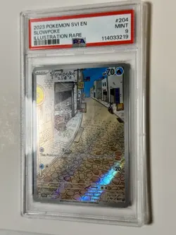 Pokemon SV01 SLOWPOKE Scarlet & Violet Illustration Rare 204/198 PSA 9 MINT - Image 3
