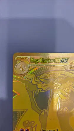 Gold Mega Charizard X EX 130/094 - English - Pokemon Phantasmal Flames - Image 3