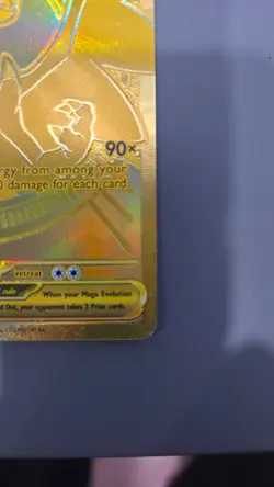 Gold Mega Charizard X EX 130/094 - English - Pokemon Phantasmal Flames - Image 5