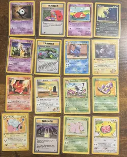 Pokemon Cards mixed Lot of 16 FIRST EDITION cards - Image 1