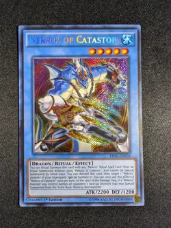 Yugioh - Nekroz of Catastor THSF-EN018 1st Edition Secret Rare NM - Image 1