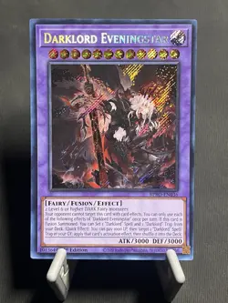 Yu-Gi-Oh! Darklord Eveningstar 1st Ed. BPRO-EN036 Secret Rare - FREE SHIPPING - Image 1