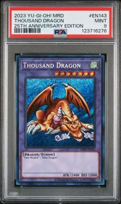 PSA 9 Thousand Dragon #EN143 - Metal Raiders - Yu-Gi-Oh! 25th Anniversary - MINT - Image 1