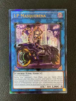 Yu-Gi-Oh! TCG #RA02-EN042 I:P Masquerena (Alternate Art) 1st Ed PUR NM - Image 1