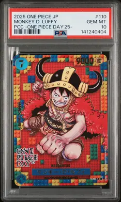 2025 ONE PIECE JPN PREMIUM COLLECTION ONE PIECE DAY'25 MONKEY D LUFFY PSA 10 - Image 1