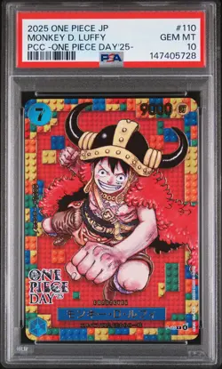 2025 ONE PIECE JPN PREMIUM COLLECTION ONE PIECE DAY'25 MONKEY D LUFFY PSA 10 - Image 1