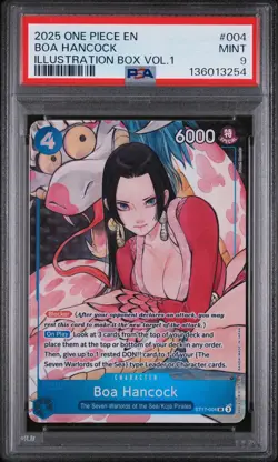2025 ONE PIECE PROMOS ILLUSTRATION BOX VOL.1 #004 BOA HANCOCK PSA 9 - Image 1