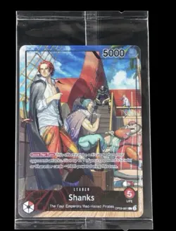 2025 ONE PIECE PROMOS PSA MAGAZINE EXCLUSIVE #001 SHANKS OP01-001 - Image 1