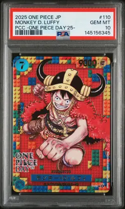 2025 ONE PIECE JPN PREMIUM COLLECTION ONE PIECE DAY'25 MONKEY D LUFFY PSA 10 - Image 1