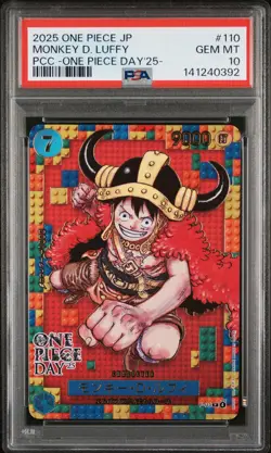 2025 ONE PIECE JPN PREMIUM COLLECTION ONE PIECE DAY'25 MONKEY D LUFFY PSA 10 - Image 1