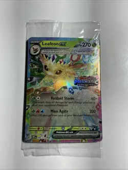 Pokemon TCG Leafeon EX 006/131 STAMPED PROMO Card Prismatic Evolutions SEALED - Image 1