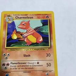 CHARMELEON #24/102 UNCOMMON UNLIMITED BASE SET POKEMON CARD - Image 3