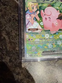 Pokemon TCG Lillie's Clefairy EX Journey Together Sir Card 184/159 NM Condition - Image 2