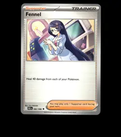 Fennel – 082/086 – Black Bolt – Non Holo – Near Mint - Pokemon Card - TCG - Image 1
