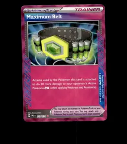 Maximum Belt - 117/131 - Prismatic Evolutions - Holo Near Mint Pokemon Card TCG - Image 1